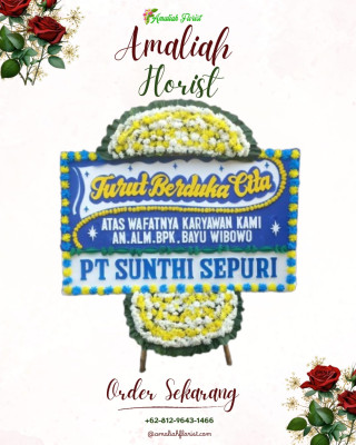 Papan Bunga Duka di Kramas
