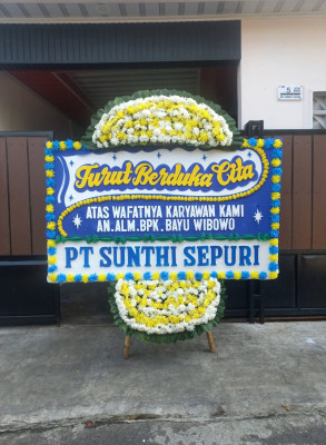 Papan Bunga Duka di Kramas