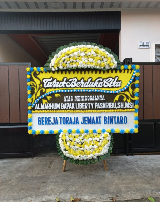 Papan Bunga Duka di Kramas